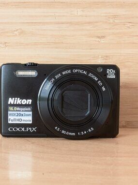 Nikon Coolpix S7000 16MP Black Compact Digital Camera Wi-Fi Tested
